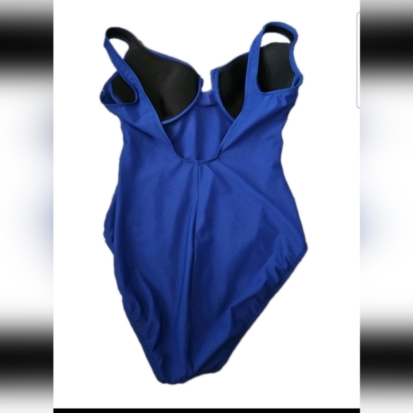 Miraclesuit Womens Blue Must Have Escape One Piece Tummy Control Bathing Suit 14 - Picture 7 of 14